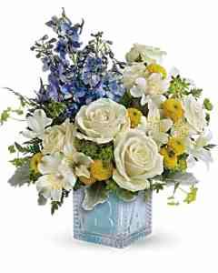 Baby First Block Boy – SHIRLEY'S FLOWERS & SWEETS, Nashua NH