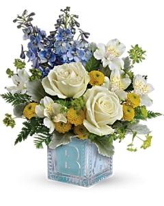 Baby First Block Boy – SHIRLEY'S FLOWERS & SWEETS, Nashua NH