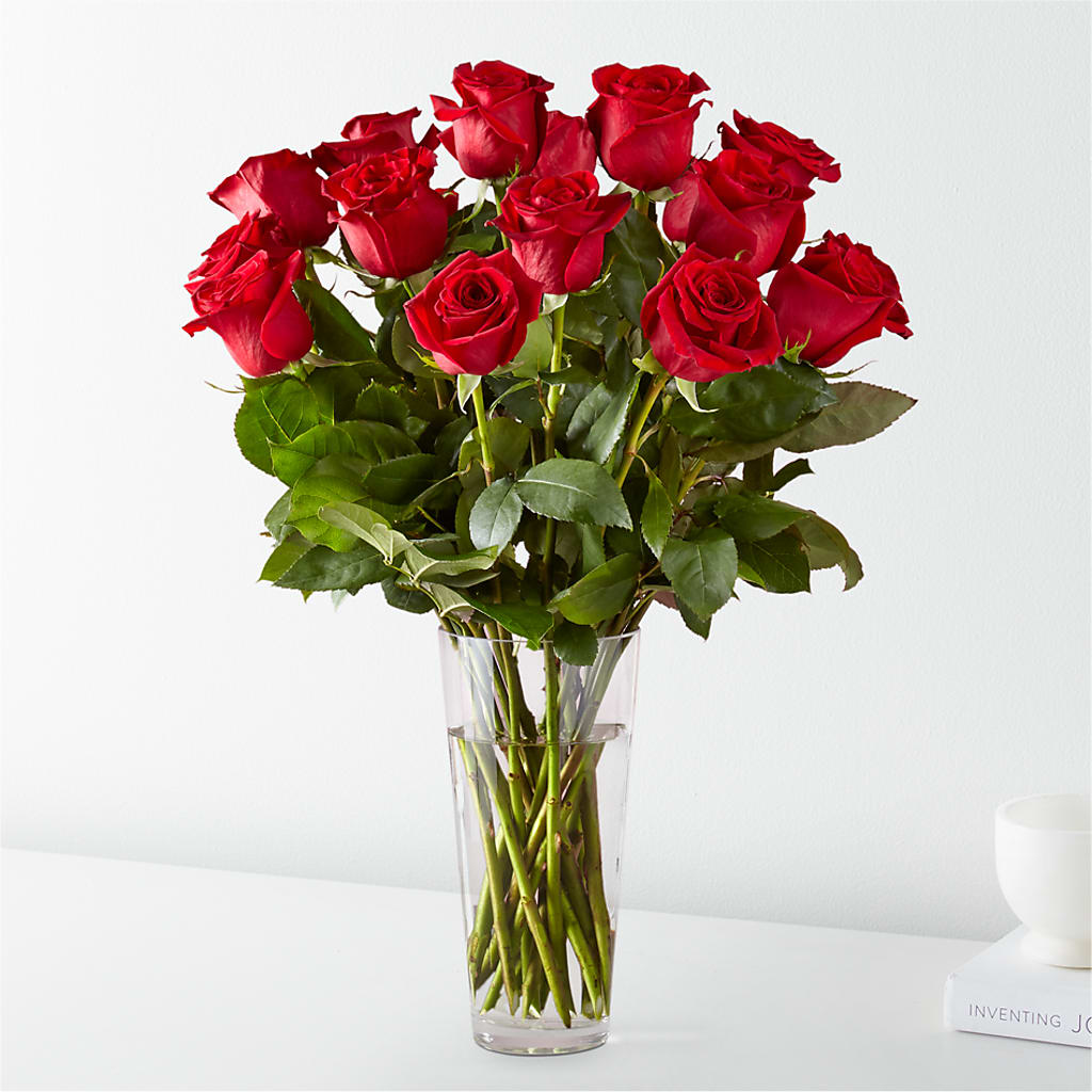 Long Stem Red Rose Bouquet – SHIRLEY'S FLOWERS & SWEETS, Nashua NH