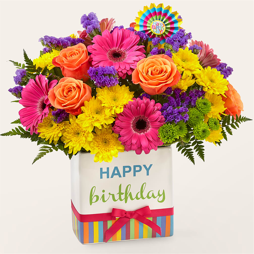 Birthday Brights Bouquet – SHIRLEY'S FLOWERS & SWEETS, Nashua NH