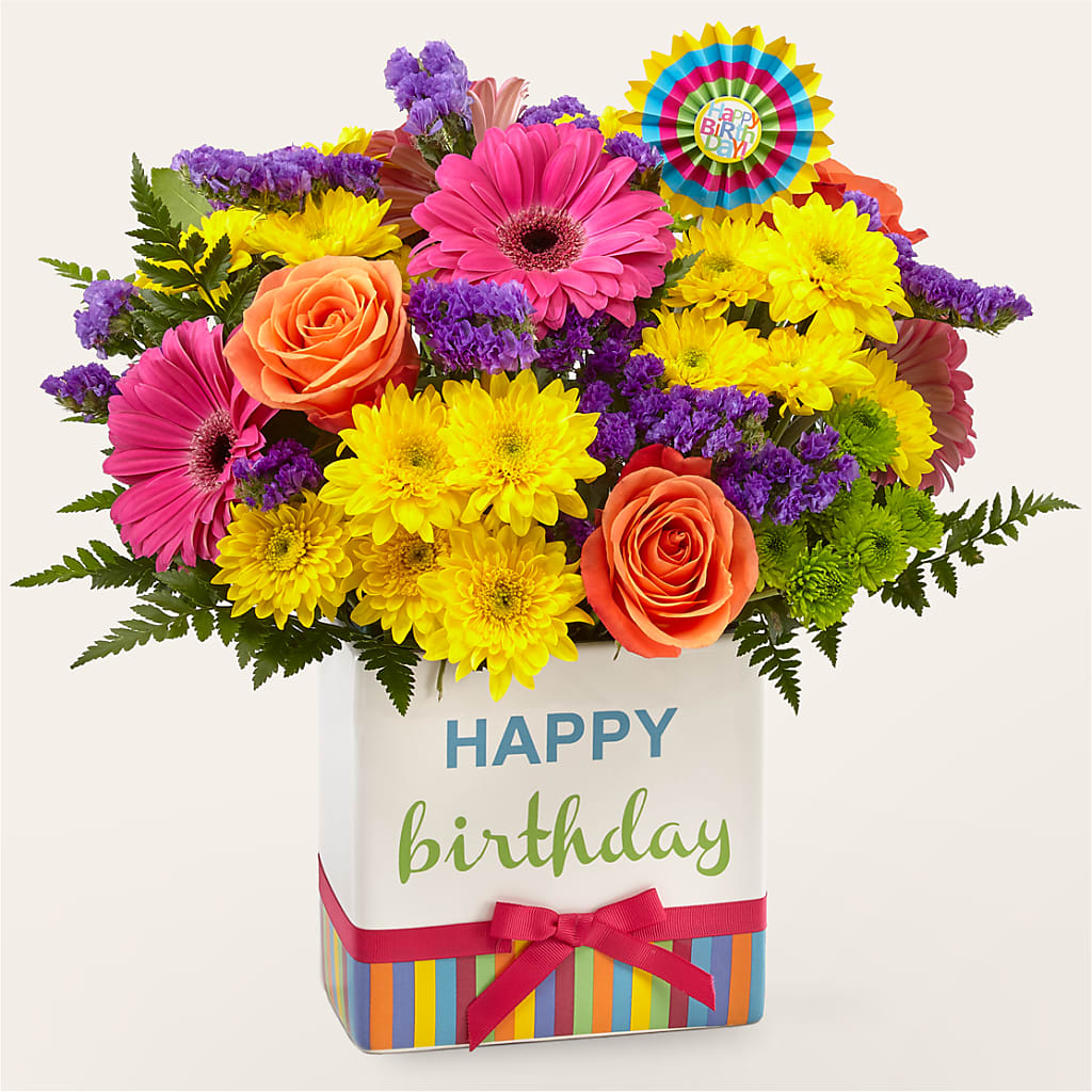 Birthday Brights Bouquet – SHIRLEY'S FLOWERS & SWEETS, Nashua NH