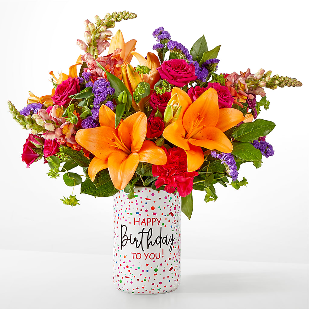 Birthday Palooza Bouquet – SHIRLEY'S FLOWERS & SWEETS, Nashua NH