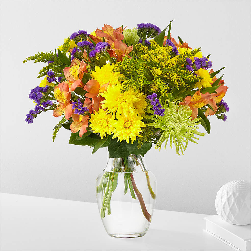 Marmalade Skies Bouquet – SHIRLEY'S FLOWERS & SWEETS, Nashua NH