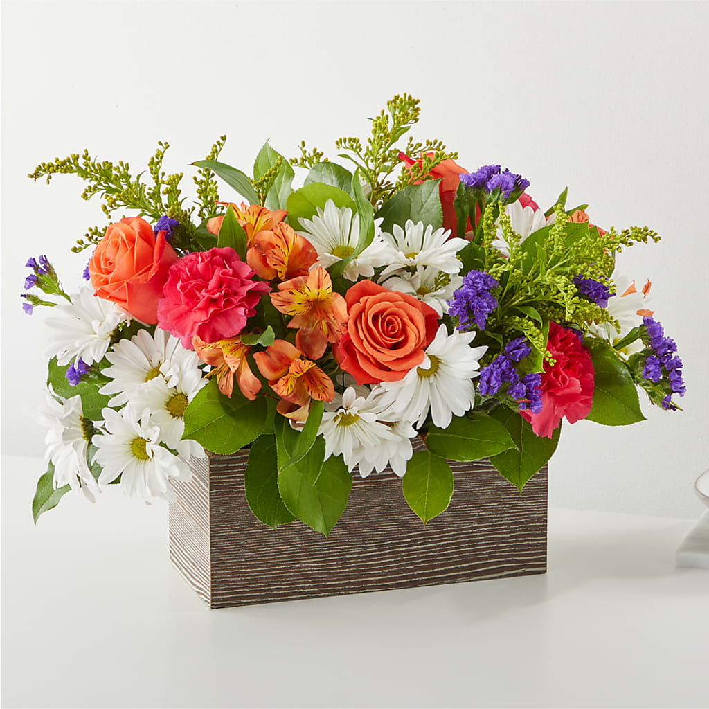 Oopsie Daisy Box Bouquet – SHIRLEY'S FLOWERS & SWEETS, Nashua NH