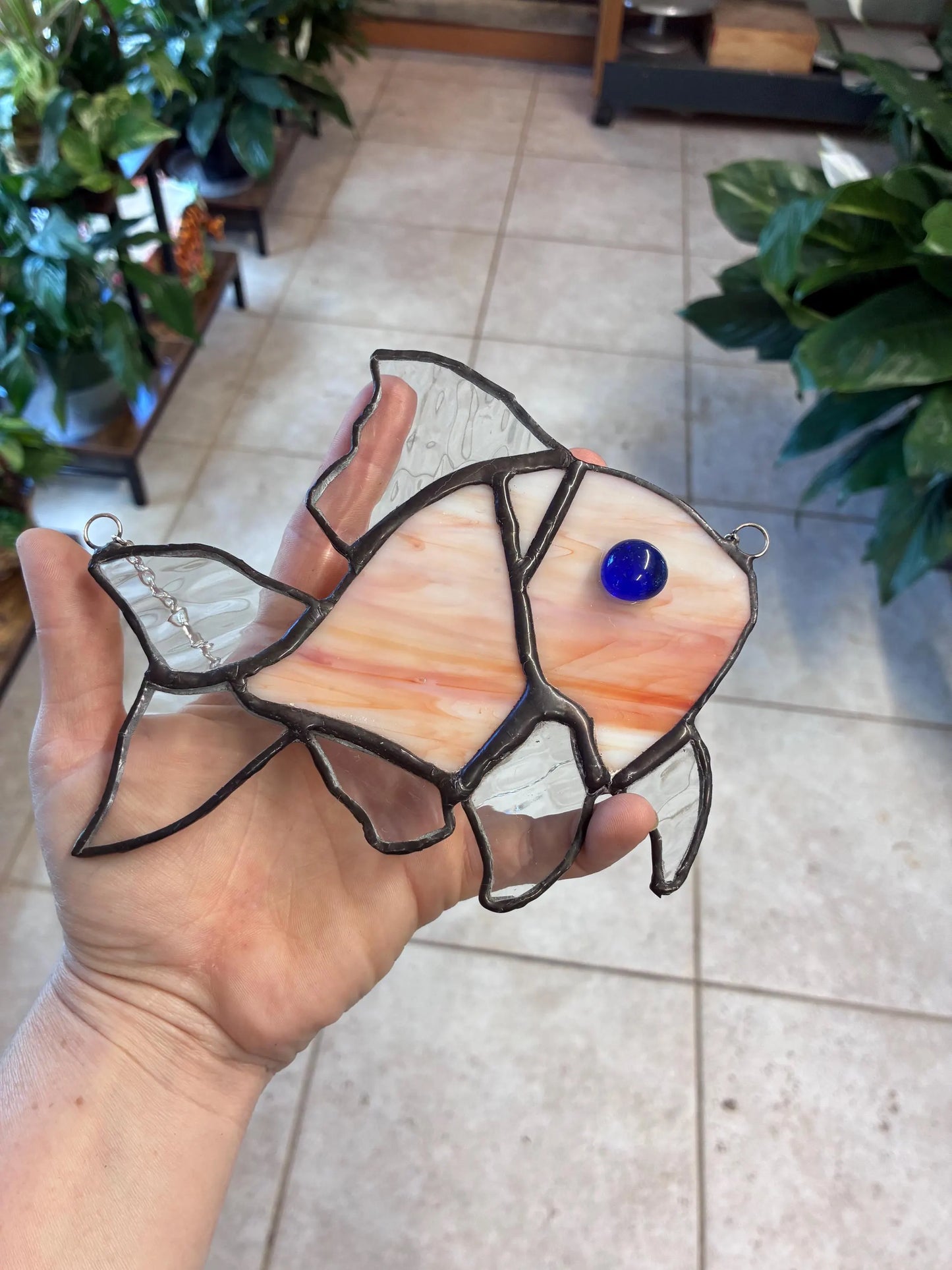 Stained Glass Goldfish – SHIRLEY'S FLOWERS & SWEETS, Nashua NH