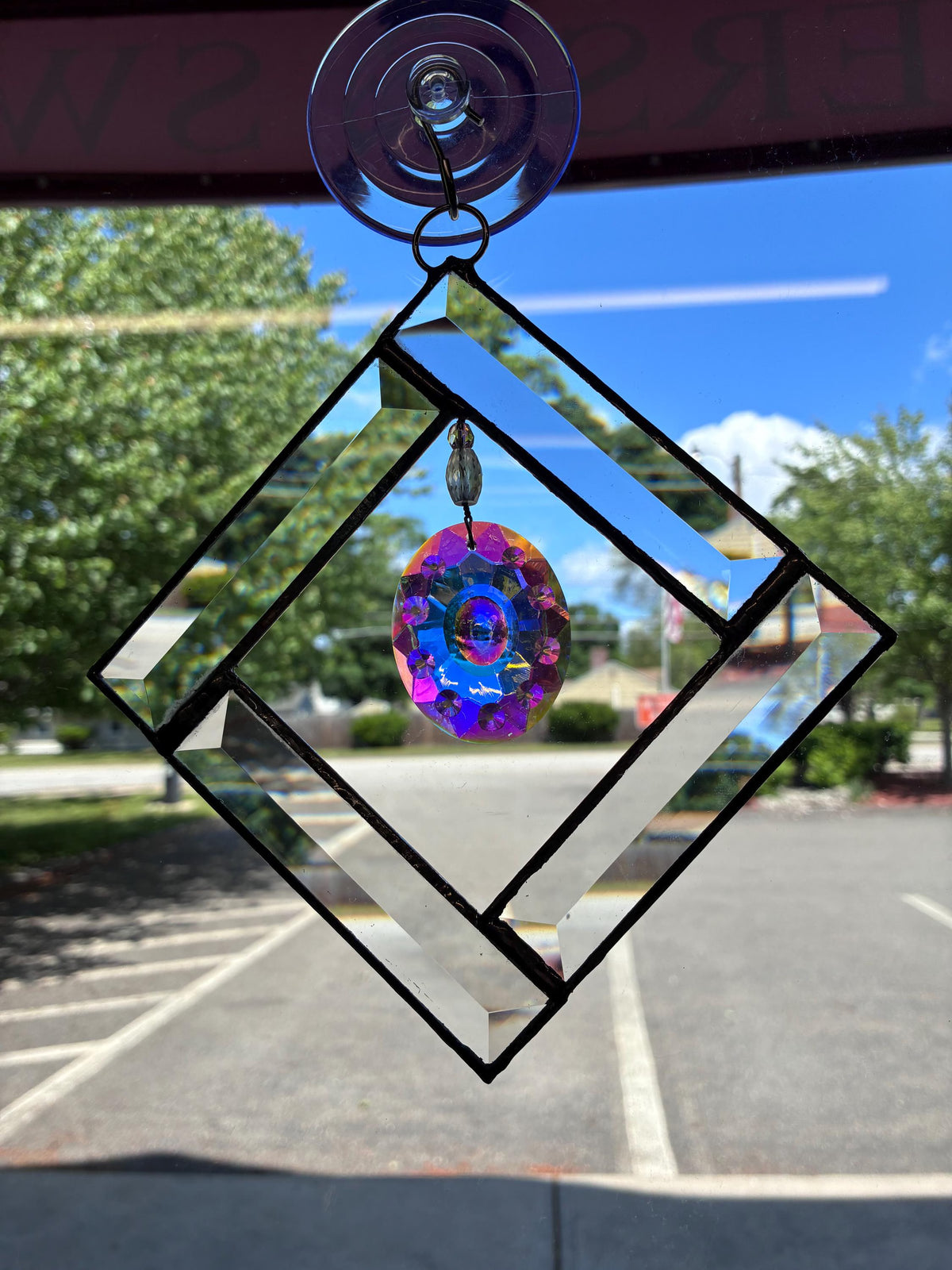 Beveled Diamond Stained Glass – SHIRLEY'S FLOWERS & SWEETS, Nashua NH
