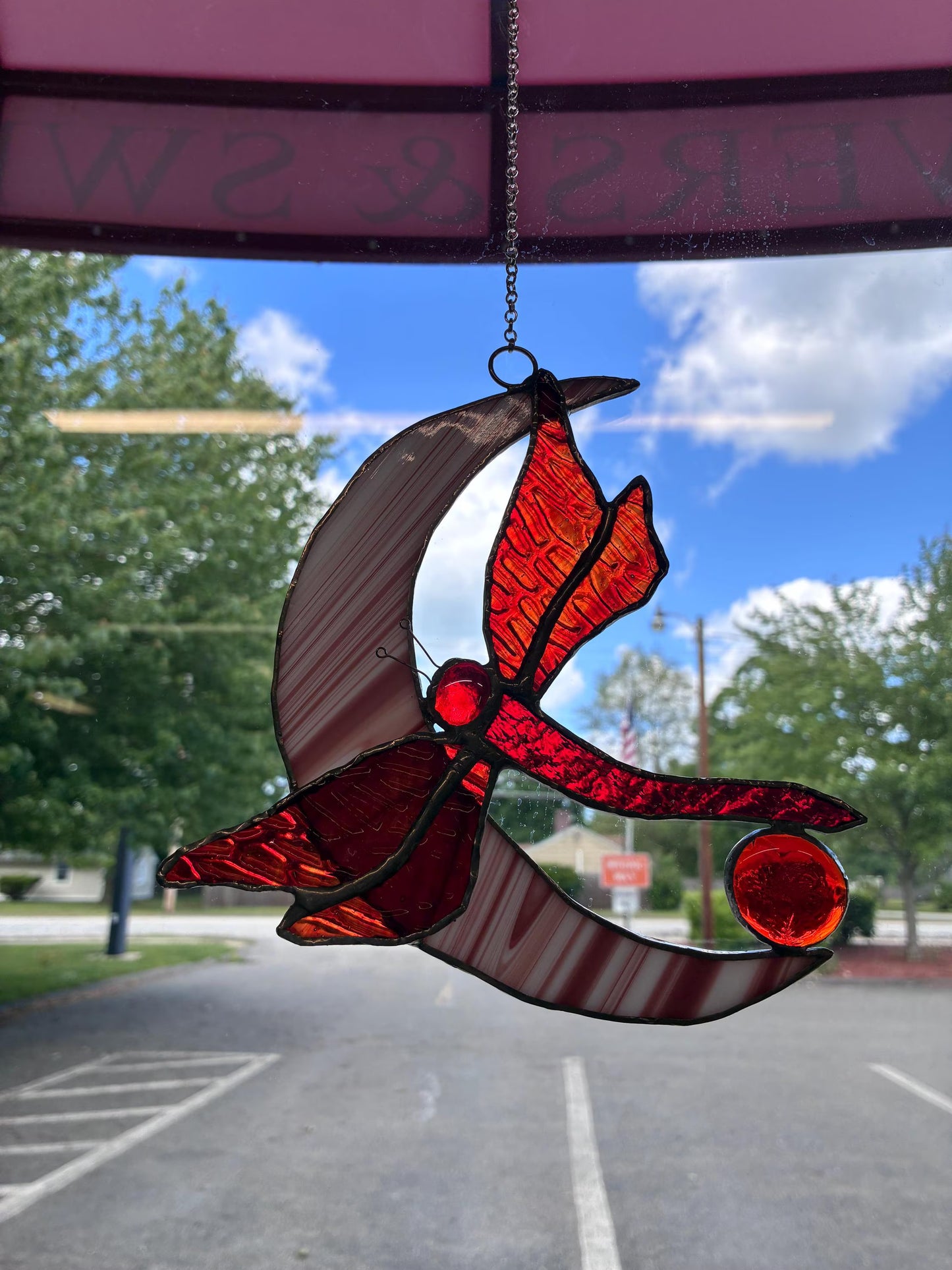 Stained Glass Red Dragonfly – SHIRLEY'S FLOWERS & SWEETS, Nashua NH