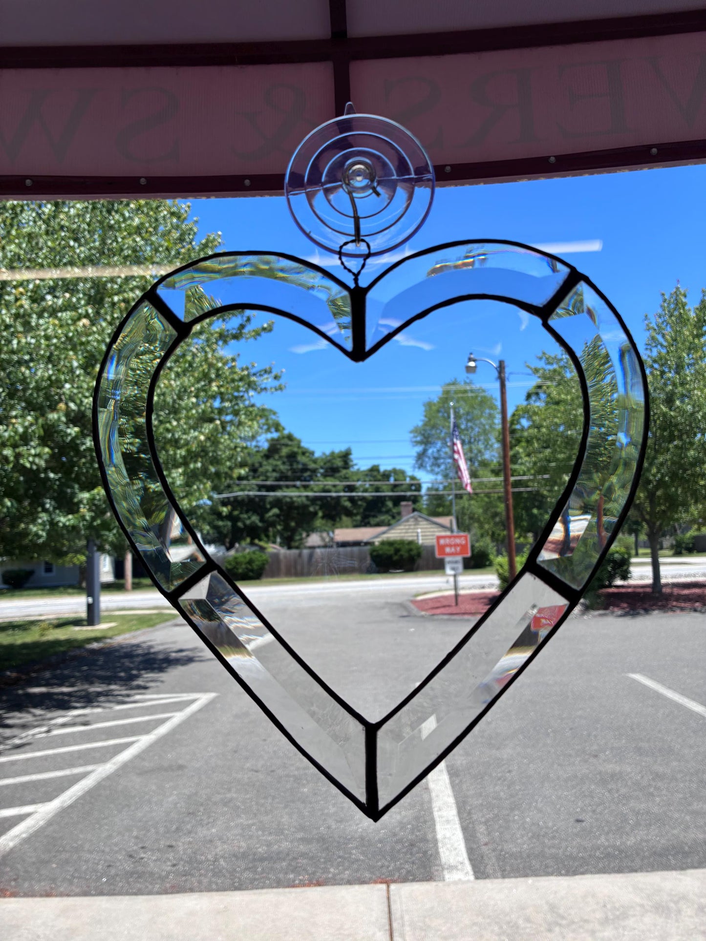 Beveled Clear Glass Heart – SHIRLEY'S FLOWERS & SWEETS, Nashua NH