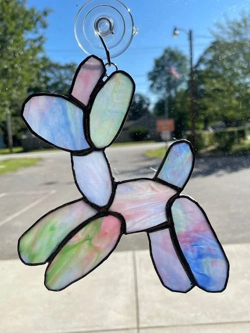 Stained Glass Colored Balloon Dog – SHIRLEY'S FLOWERS & SWEETS, Nashua NH