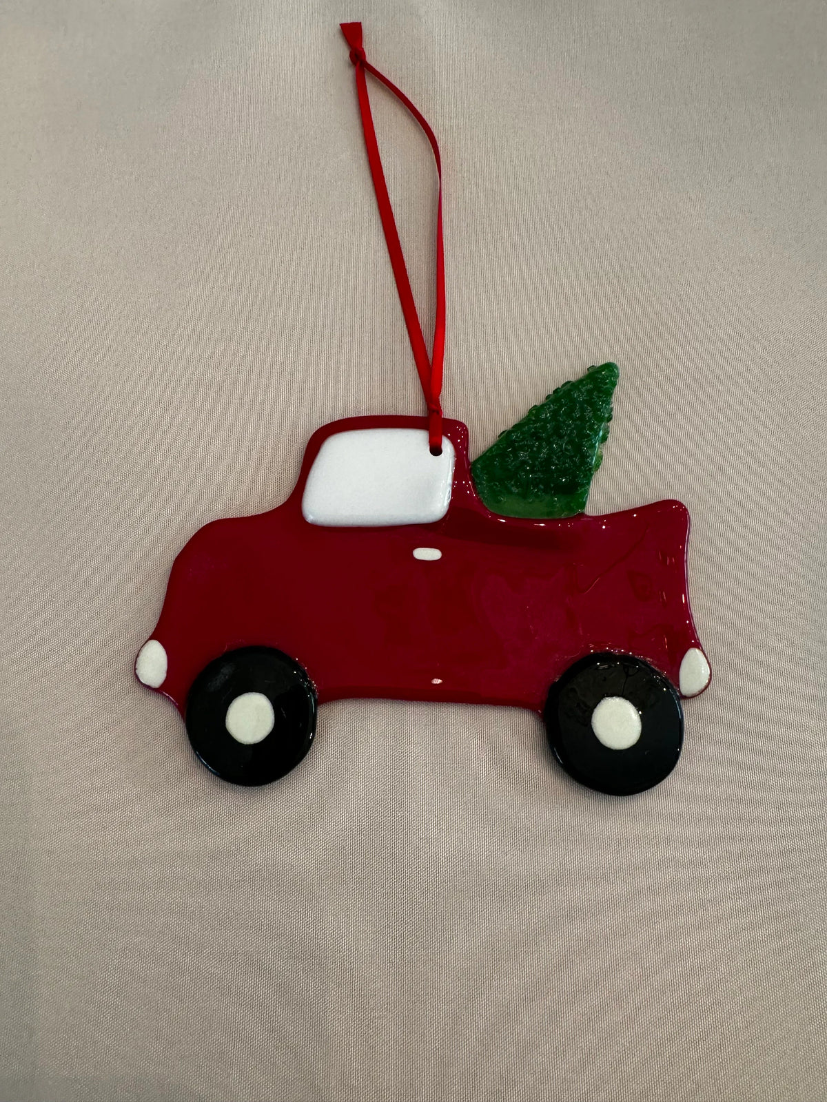 Fused Glass Red Truck – SHIRLEY'S FLOWERS & SWEETS, Nashua NH