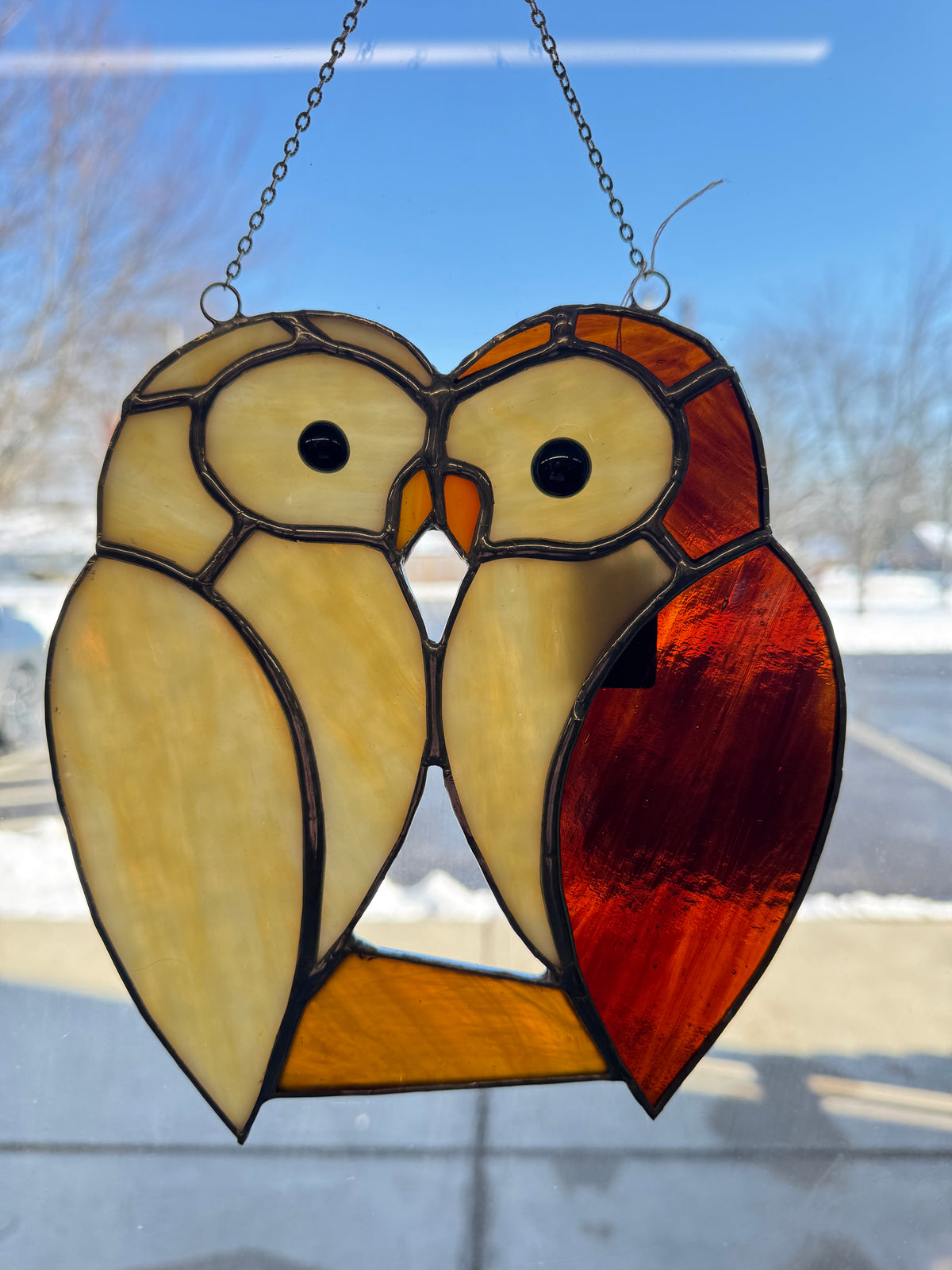 Owl Loved Stain Glass – SHIRLEY'S FLOWERS & SWEETS, Nashua NH