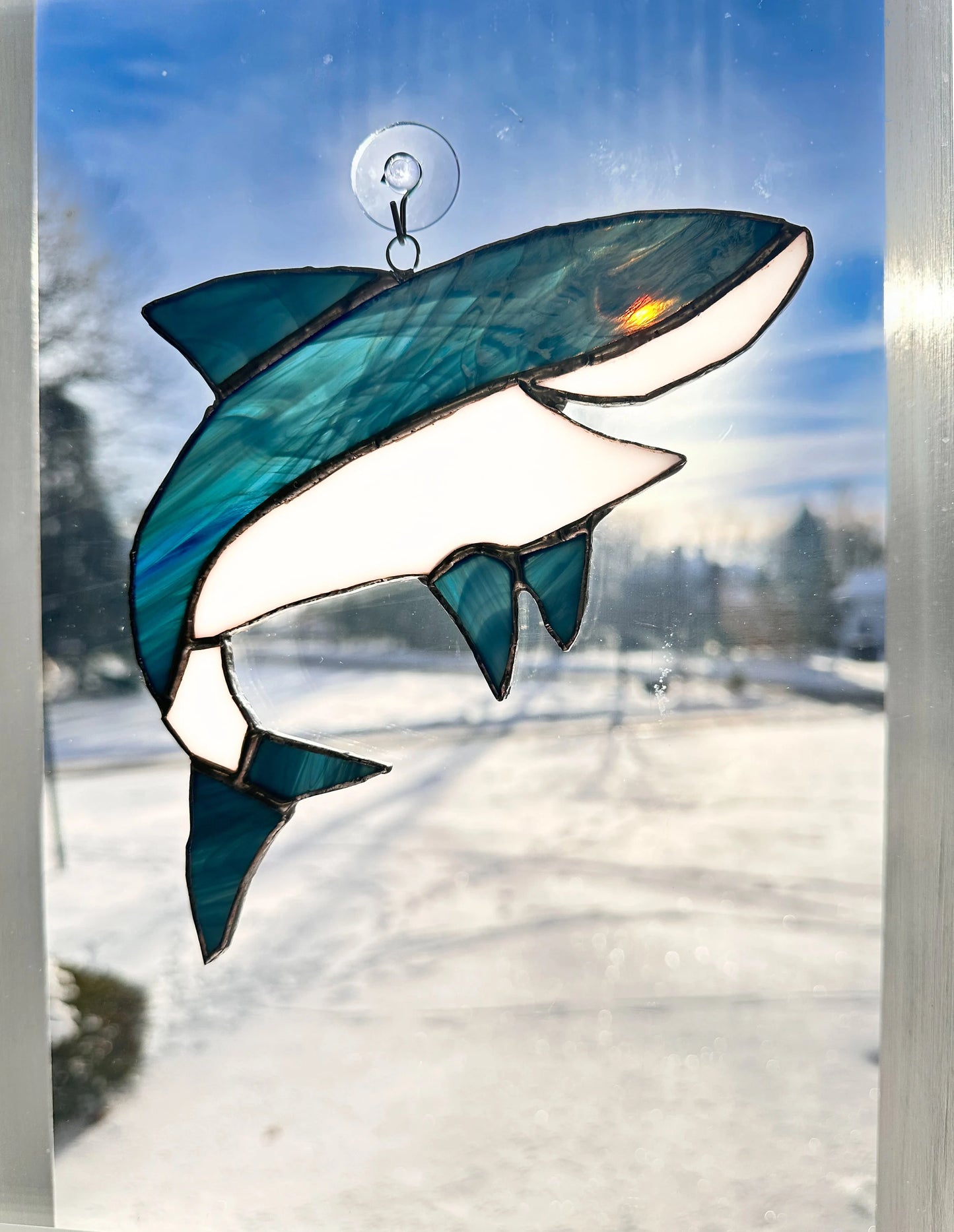 Stained Glass Shark – SHIRLEY'S FLOWERS & SWEETS, Nashua NH