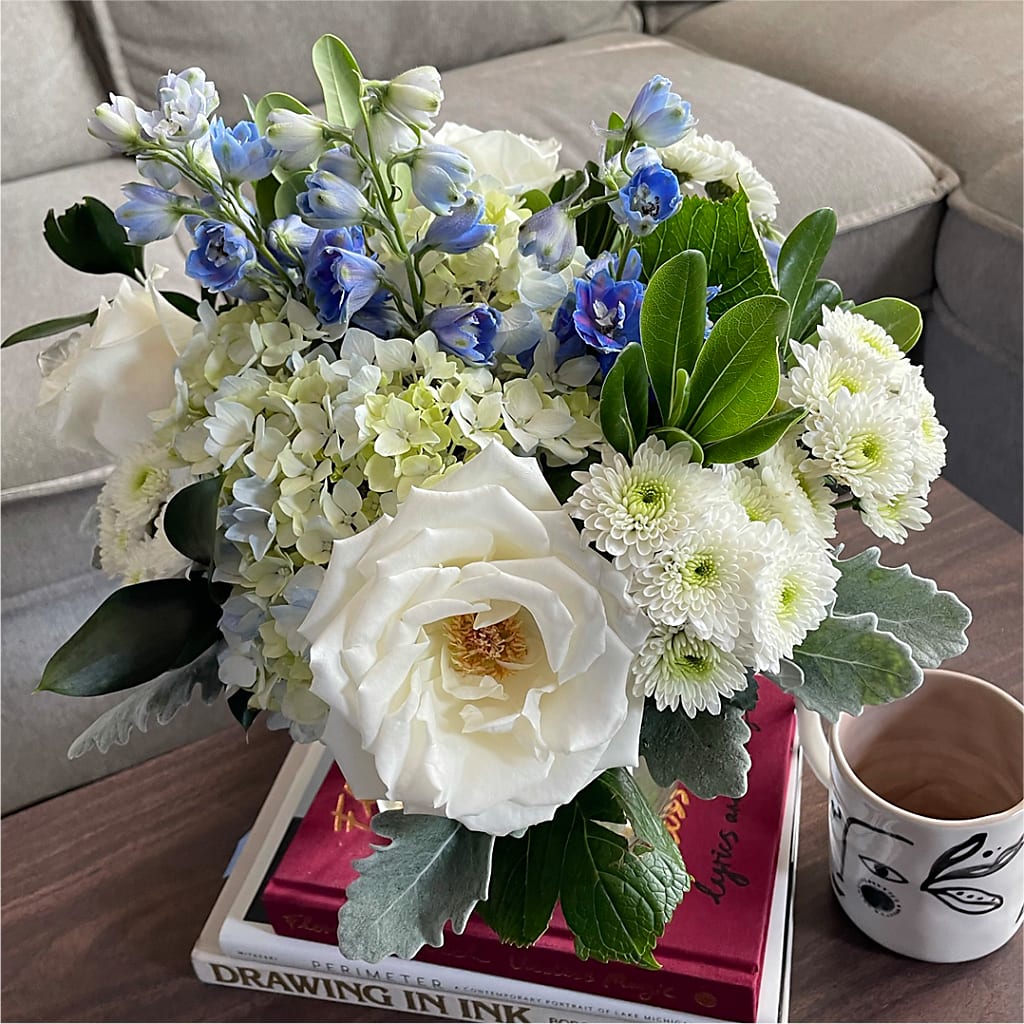 Clear Skies Bouquet – SHIRLEY'S FLOWERS & SWEETS, Nashua NH