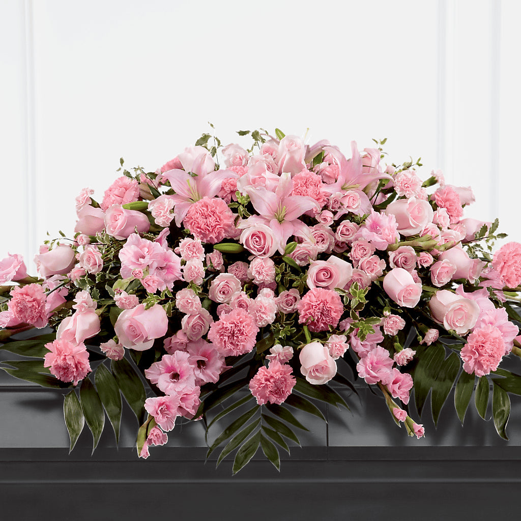 Garden of Comfort Casket Spray (Standard) – SHIRLEY'S FLOWERS & SWEETS, Nashua NH
