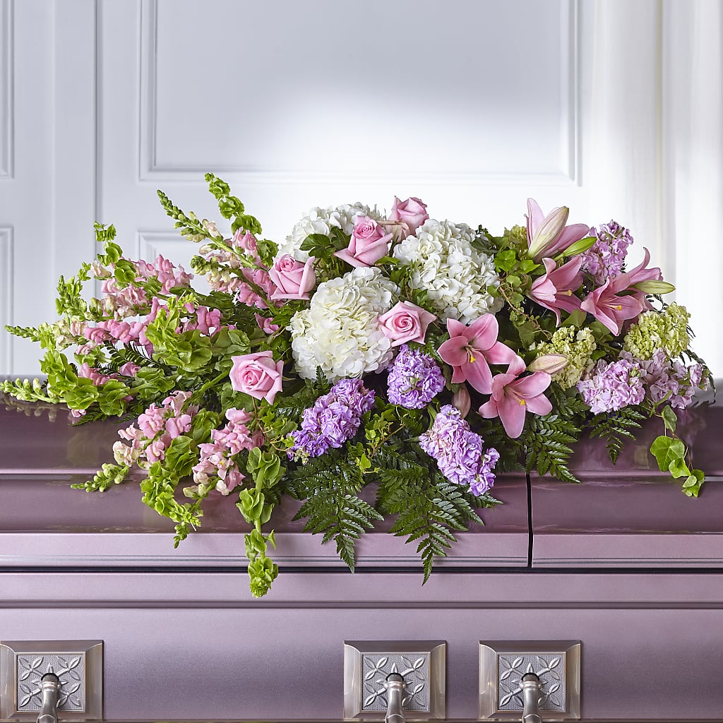 Life's Gratitude Casket Spray – SHIRLEY'S FLOWERS & SWEETS, Nashua NH