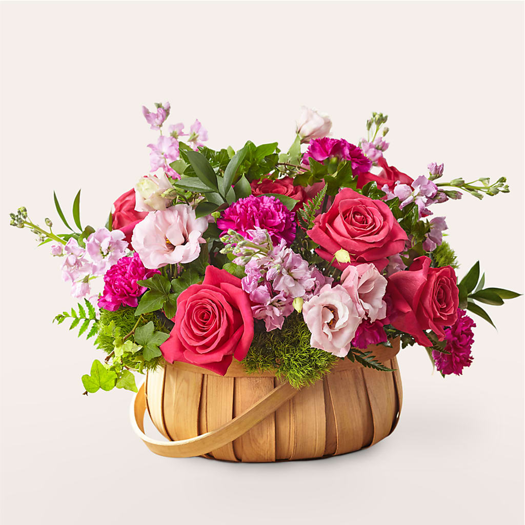 Radiance in Bloom Basket – SHIRLEY'S FLOWERS & SWEETS, Nashua NH