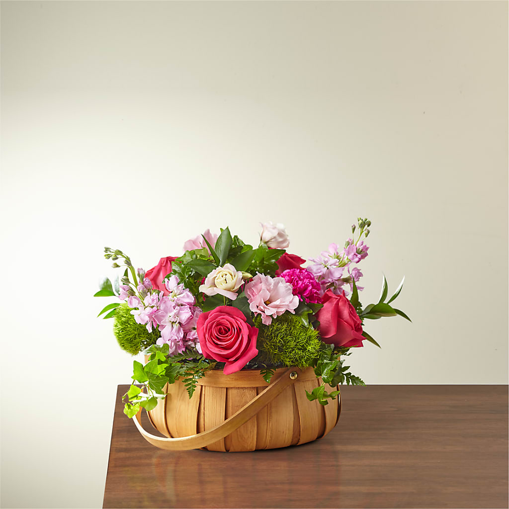 Radiance in Bloom Basket – SHIRLEY'S FLOWERS & SWEETS, Nashua NH