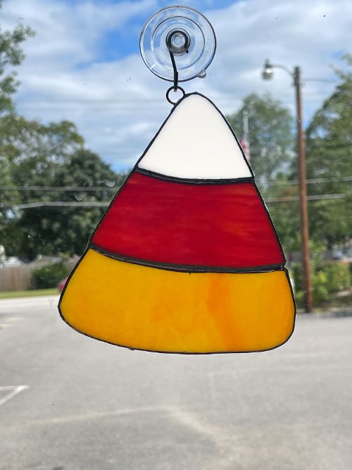 Stained Glass Candy Corn