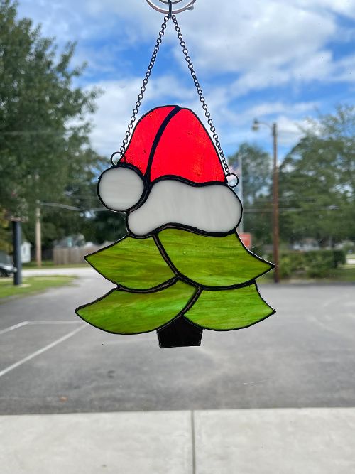 Stained Glass Christmas Tree – SHIRLEY'S FLOWERS & SWEETS, Nashua NH