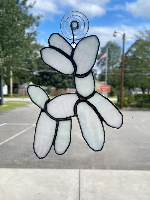 Stained Glass Balloon Dog