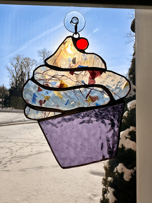 Stained Glass Cupcake