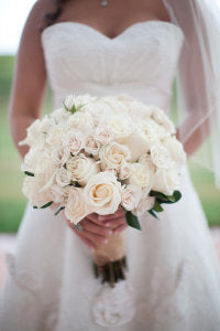 White Rose and Spray Rose Bouquet