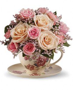 Victorian Tea Cup – SHIRLEY'S FLOWERS & SWEETS, Nashua NH