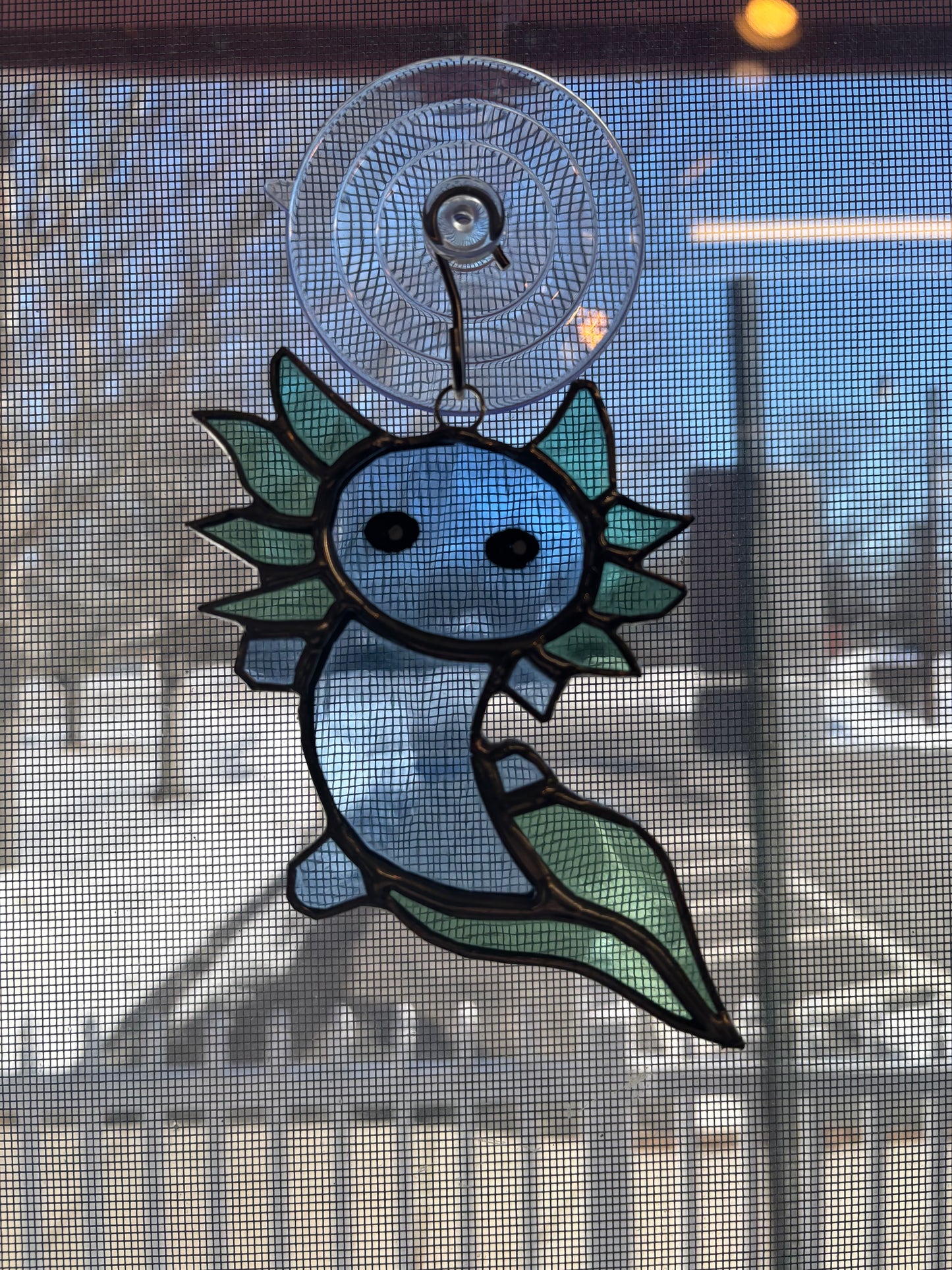 Axolotls stained glass