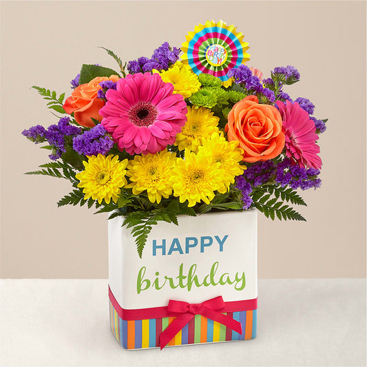 Birthday Brights Bouquet – SHIRLEY'S FLOWERS & SWEETS, Nashua NH
