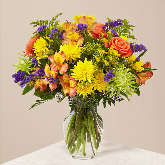 Marmalade Skies Bouquet – SHIRLEY'S FLOWERS & SWEETS, Nashua NH