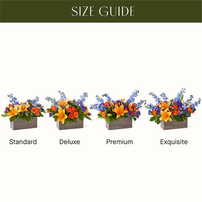 Radiant Citrus Box Bouquet – SHIRLEY'S FLOWERS & SWEETS, Nashua NH