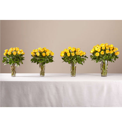 Long Stem Yellow Rose Bouquet – SHIRLEY'S FLOWERS & SWEETS, Nashua NH