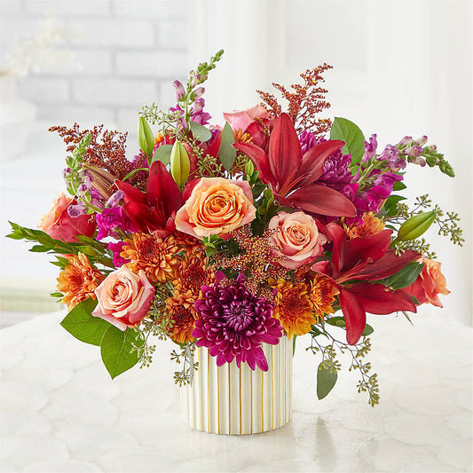 Burgundy Landscape Bouquet – SHIRLEY'S FLOWERS & SWEETS, Nashua NH