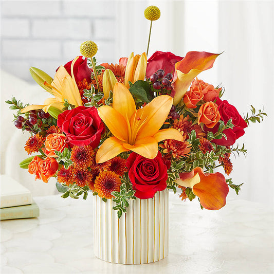 Scarlet Skies Bouquet – SHIRLEY'S FLOWERS & SWEETS, Nashua NH