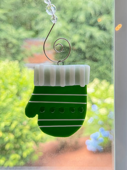Fused Glass Mitten Ornament – SHIRLEY'S FLOWERS & SWEETS, Nashua NH