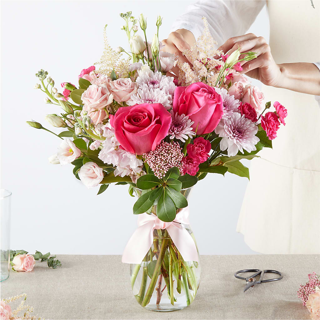 Pink Ribbon - A Florist Original – SHIRLEY'S FLOWERS & SWEETS, Nashua NH