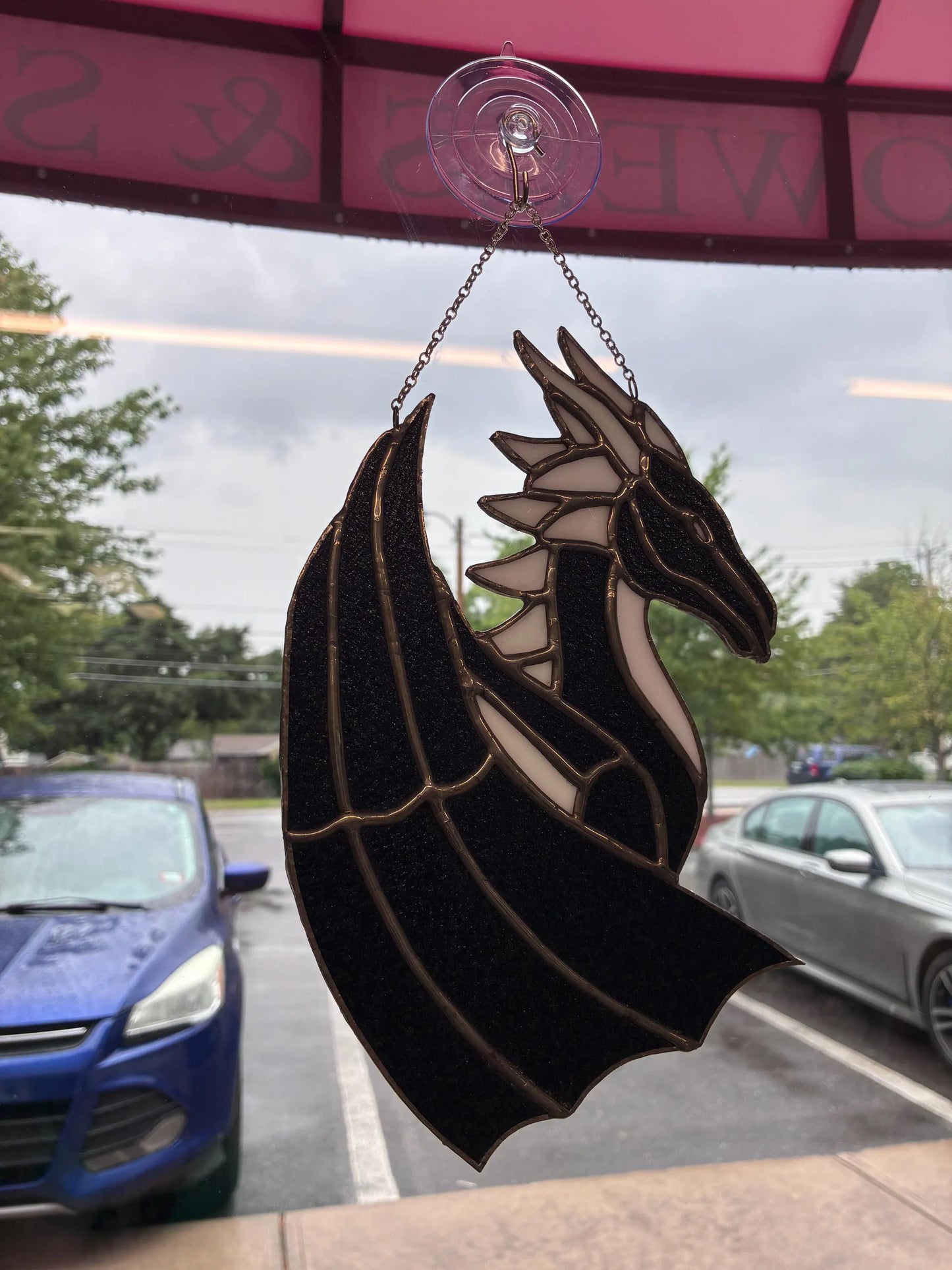 Black Dragon Stained Glass