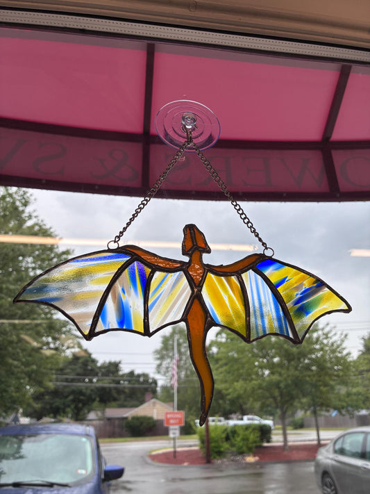 Blue/Yellow Dragon Stained Glass – SHIRLEY'S FLOWERS & SWEETS, Nashua NH