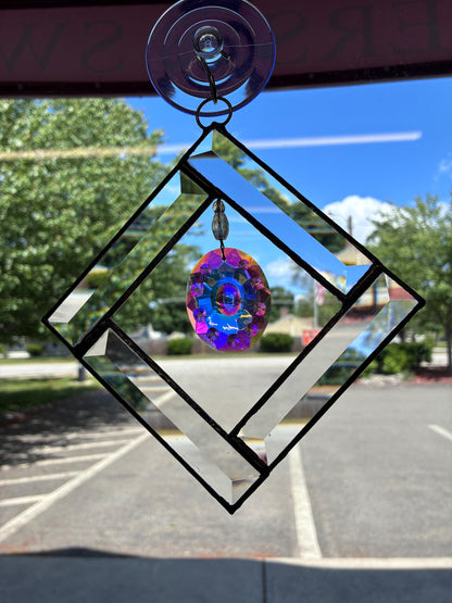 Beveled Diamond Stained Glass – SHIRLEY'S FLOWERS & SWEETS, Nashua NH