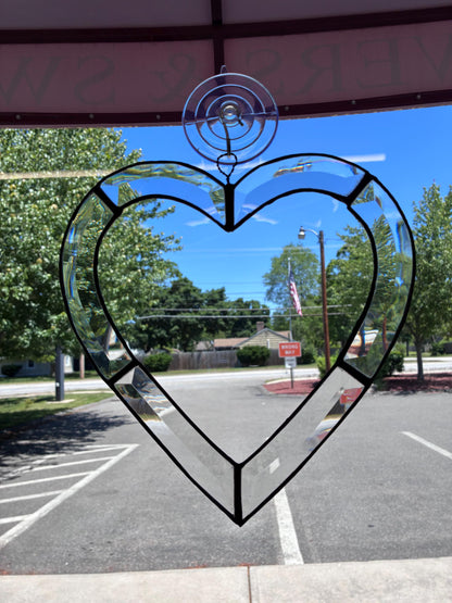 Beveled Clear Glass Heart – SHIRLEY'S FLOWERS & SWEETS, Nashua NH