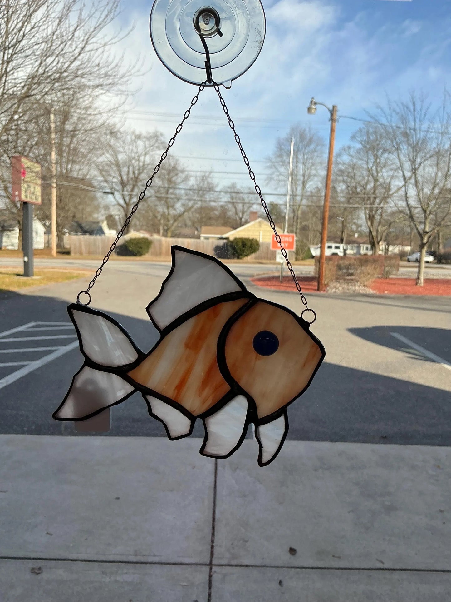 Stained Glass Goldie Goldfish