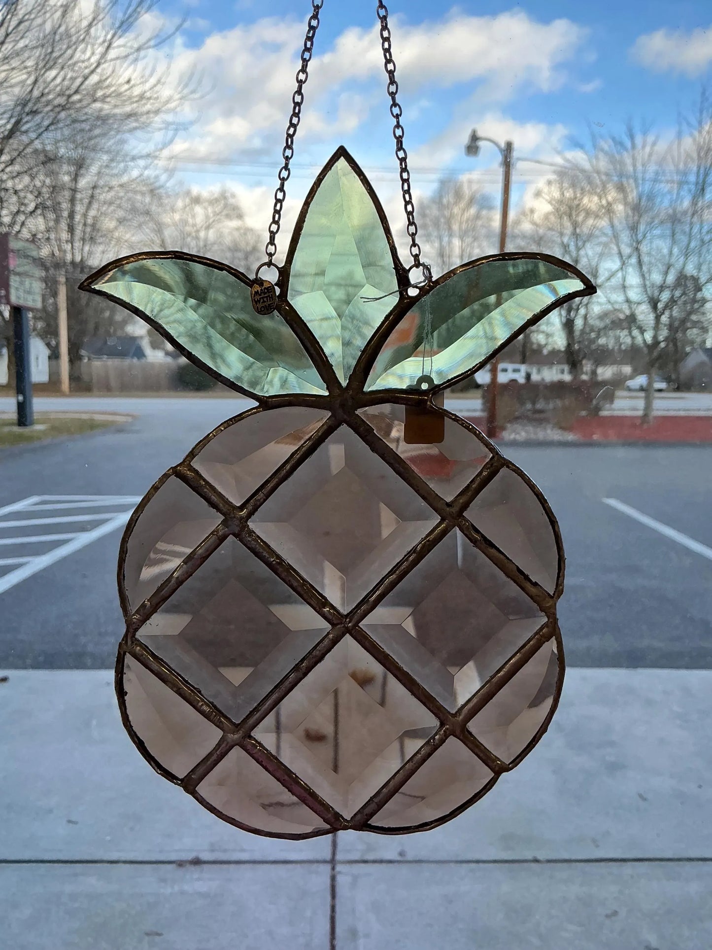 Stained Glass Pineapple – SHIRLEY'S FLOWERS & SWEETS, Nashua NH
