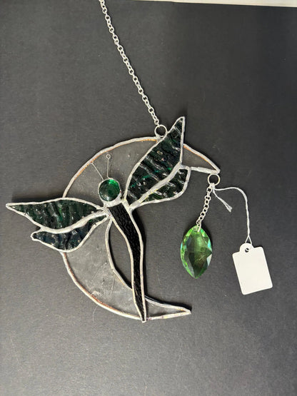 Stained Glass Green Dragonfly – SHIRLEY'S FLOWERS & SWEETS, Nashua NH