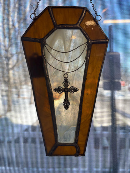 Stained Glass Coffin – SHIRLEY'S FLOWERS & SWEETS, Nashua NH