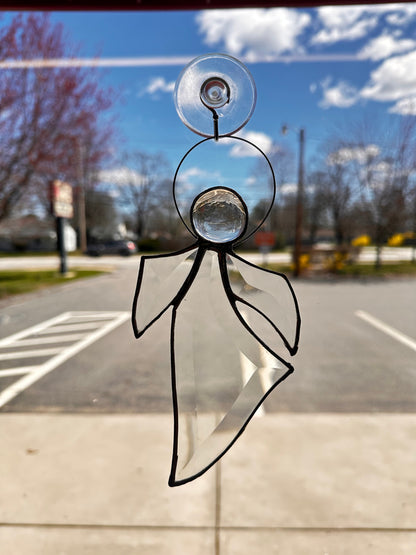 Stained Glass Beveled Angel – SHIRLEY'S FLOWERS & SWEETS, Nashua NH