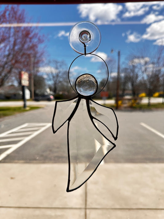 Stained Glass Beveled Angel – SHIRLEY'S FLOWERS & SWEETS, Nashua NH