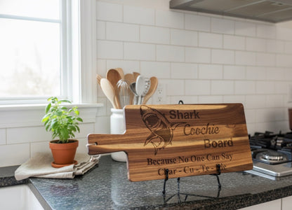 Shark Coochie Cutting Board – SHIRLEY'S FLOWERS & SWEETS, Nashua NH