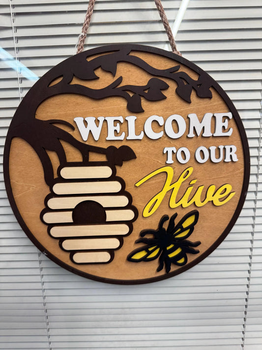 Welcome To Our Hive Sign – SHIRLEY'S FLOWERS & SWEETS, Nashua NH