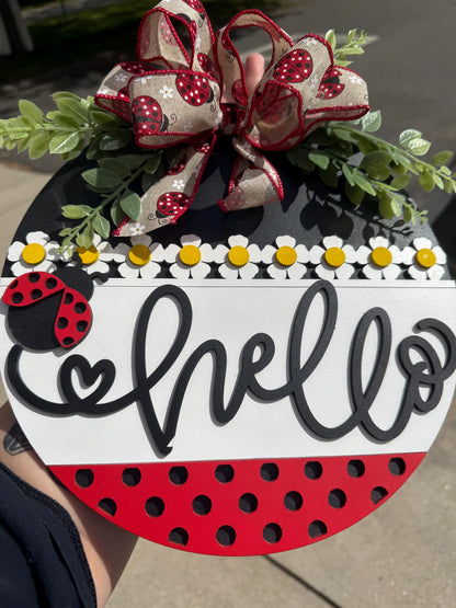 Lady Bug Hello Sign – SHIRLEY'S FLOWERS & SWEETS, Nashua NH