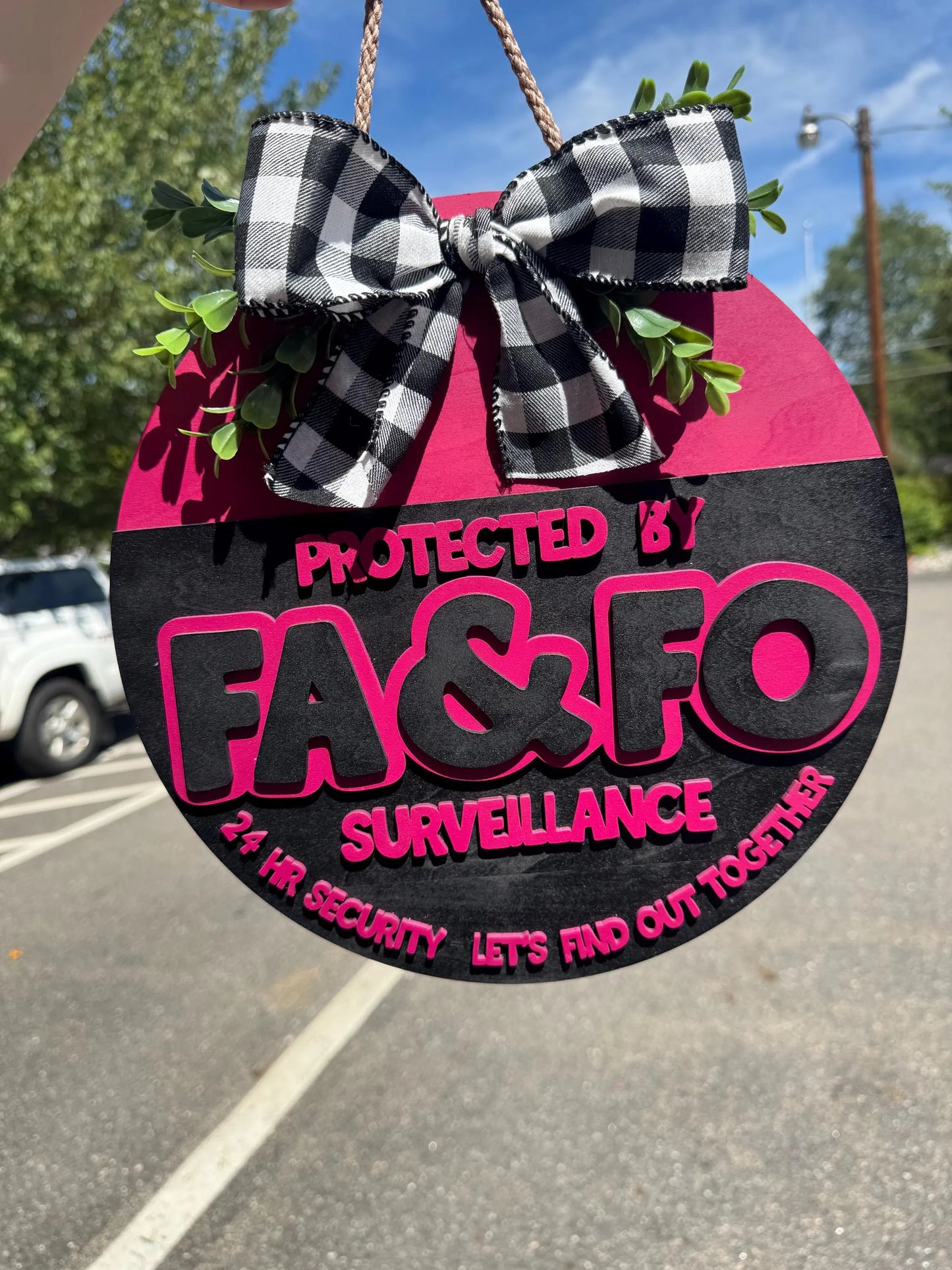 FA&FO Pink Sign